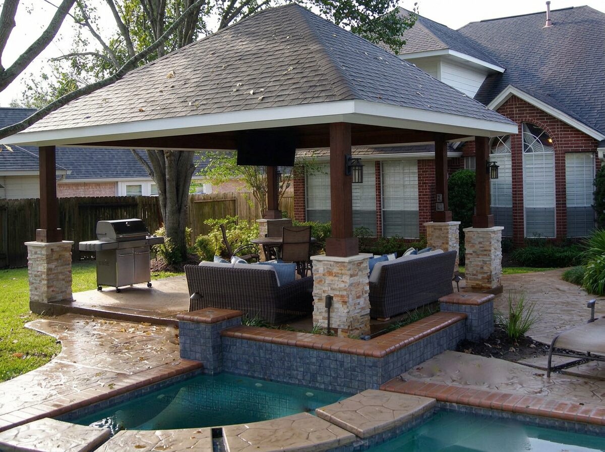 Covered Patio and Spa